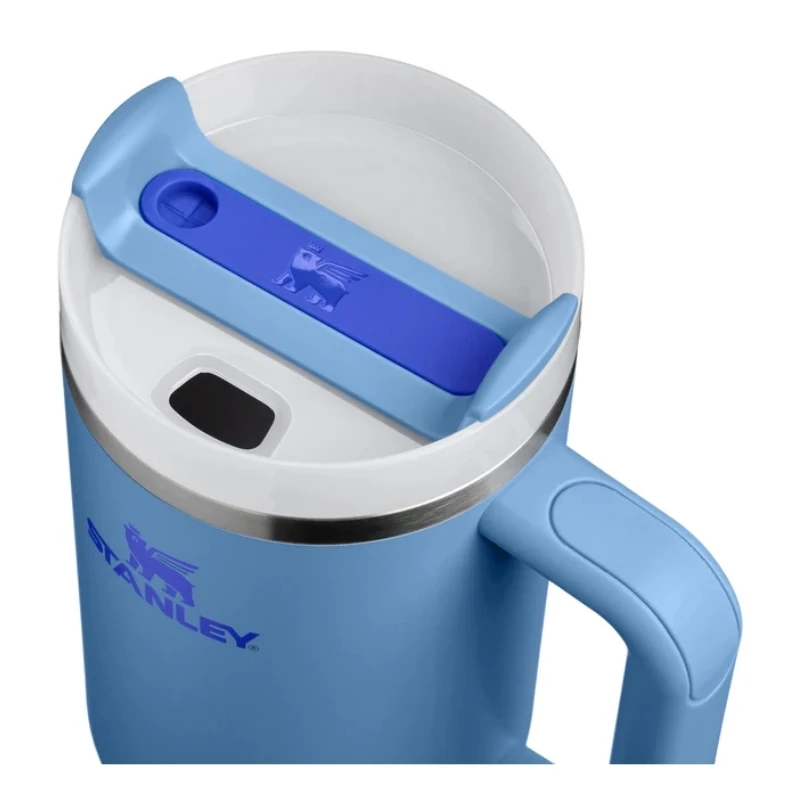 Caneca STANLEY The Quencher H2.O FlowState Tumbler 1,18L azul-claro com palhinha