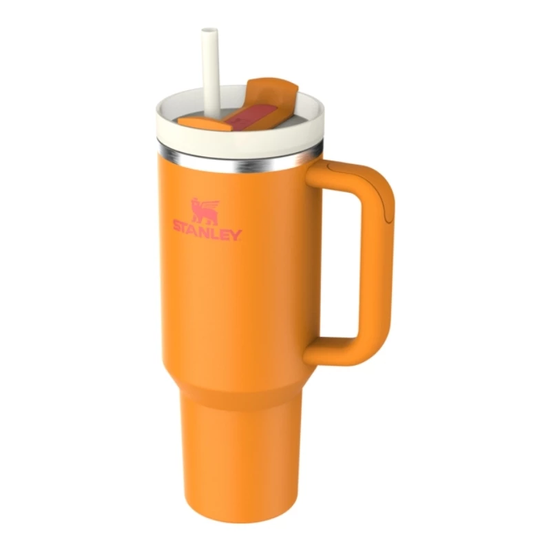 STANLEY The Quencher H2.O FlowState copo 1,18L laranja com palhinha