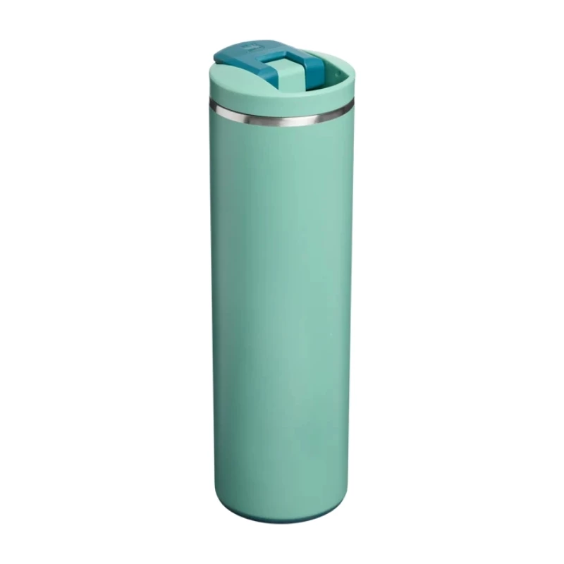 Caneca STANLEY The Transit Fliptop 0,47L verde-claro