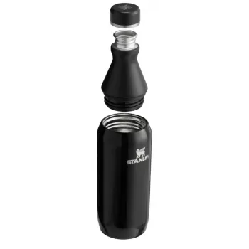 Garrafa térmica STANLEY The All Day Slim Bottle 0,35L preto brilhante