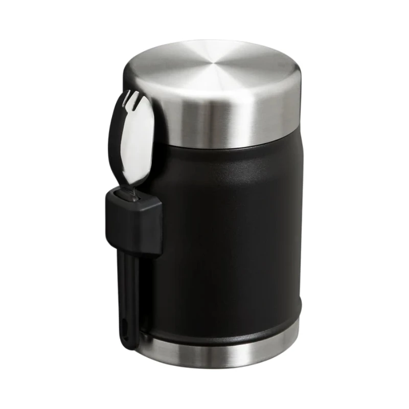 Recipiente térmico STANLEY The Legendary Food Jar + Spork 0,4L preto 2.0