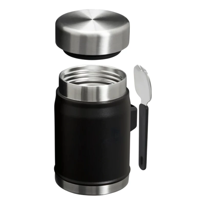 Recipiente térmico STANLEY The Legendary Food Jar + Spork 0,4L preto 2.0