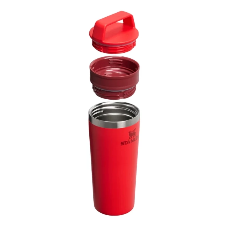 Copo térmico STANLEY The Café-To-Go Travel Mug 0,47L vermelho-escuro