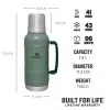 STANLEY garrafa térmica The Artisan 1,4L verde-floresta