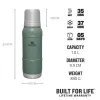 STANLEY garrafa térmica The Artisan 1L verde