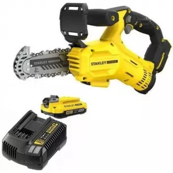Motosserra sem fio STANLEY V20 18V SFMCPS415D1 15cm serra de poda com bateria 2.0Ah e carregador