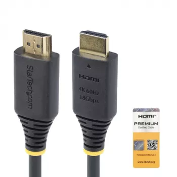 StarTech.com Cabo HDMI High Speed Premium Certified de 1,5 m (4,9 ft), 4K60Hz, preto