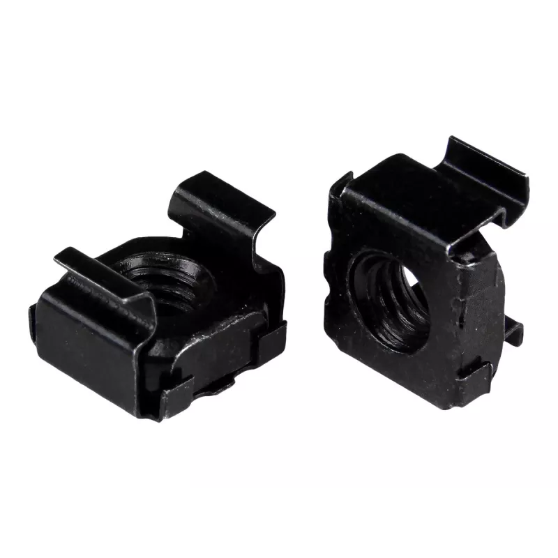 StarTech.com porcas de gaiola 10-32 para racks de servidor - pack de 50, preto, conforme TAA