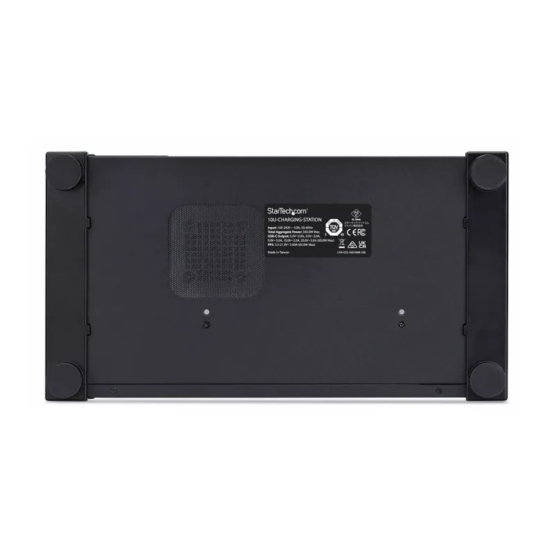 StarTech.com Estação de carregamento USB-C de 10 portas - 60W por porta, 350W total, USB PD 3.0, compatível com TAA, Desktop 10E-CHARGING-STATION