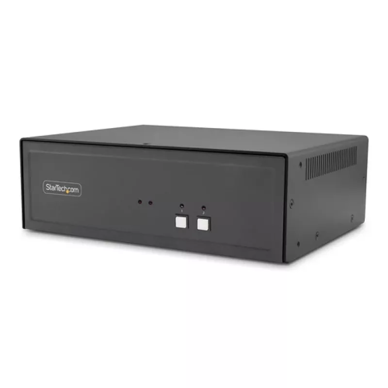 StarTech.com CK4-HP202C Comutador KVM seguro de 2 portas para dois monitores, HDMI/DisplayPort, 4K 60Hz, NIAP 4.0