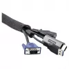 Organizador de cabos StarTech.com de 3 m com fecho de velcro, gestão de cabos / passagem de cabos - preto - 3 m
