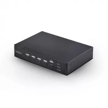 StarTech.com Switch KVM DVI-I de 4 portas com áudio e hub USB 2.0