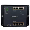 StarTech.com switch industrial gerido Gigabit Ethernet PoE+ de 8 portas com 2 portas SFP - montagem na parede com acesso frontal