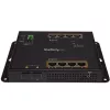 StarTech.com switch industrial gerido Gigabit Ethernet PoE+ de 8 portas com 2 portas SFP - montagem na parede com acesso frontal