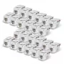 StarTech.com Cat6 Keystone Jack pack de 24, RJ45 UTP, 90 graus 110 Punch Down, branco