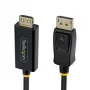 StarTech.com Cabo adaptador DisplayPort para HDMI de 4,5 m com conectores de aperto, 4K 60Hz HDR, preto