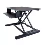 StarTech.com conversor de secretária sentado-em pé com prateleira para teclado - superfície 89 x 53 cm - suporte ergonómico de altura ajustável - compatível com 2 monitores - pré-montado - preto - 30