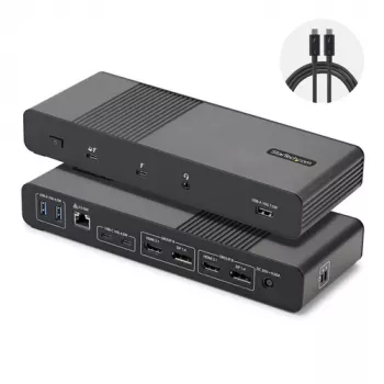 StarTech.com Docking Station Thunderbolt 5 - USB4 / Thunderbolt 4 / Thunderbolt 5 - 8K 60Hz - 140W PD - 12-em-1