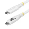 Cabo StarTech.com USB4 de USB-C para USB-C, 20 Gbps, 240W PD, 2 m, branco