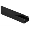 STASIŃSKI CLS 40x25 Conjunto de canal de instalação elétrica preto 2m (pack de 10)