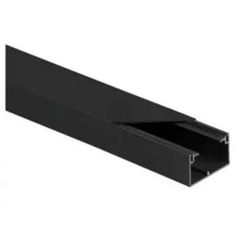 STASIŃSKI CLS 40x25 Conjunto de canal de instalação elétrica preto 2m (pack de 10)