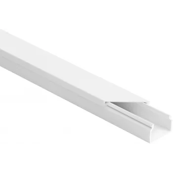 STASIŃSKI LS 25x18 Conjunto de Calhas Brancas para Instalação Elétrica 2m (Pack de 10)