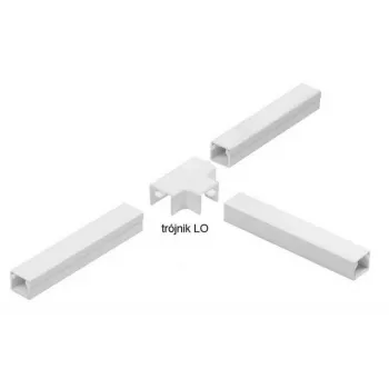 STASIŃSKI SP. Z O.O. LO 20x14 Conector em T branco para calha de cabos