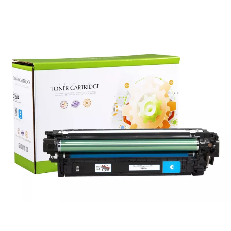 Tinteiro de toner STATIC CONTROL STATIC compatível com HP CE261A ciano 11.000 páginas