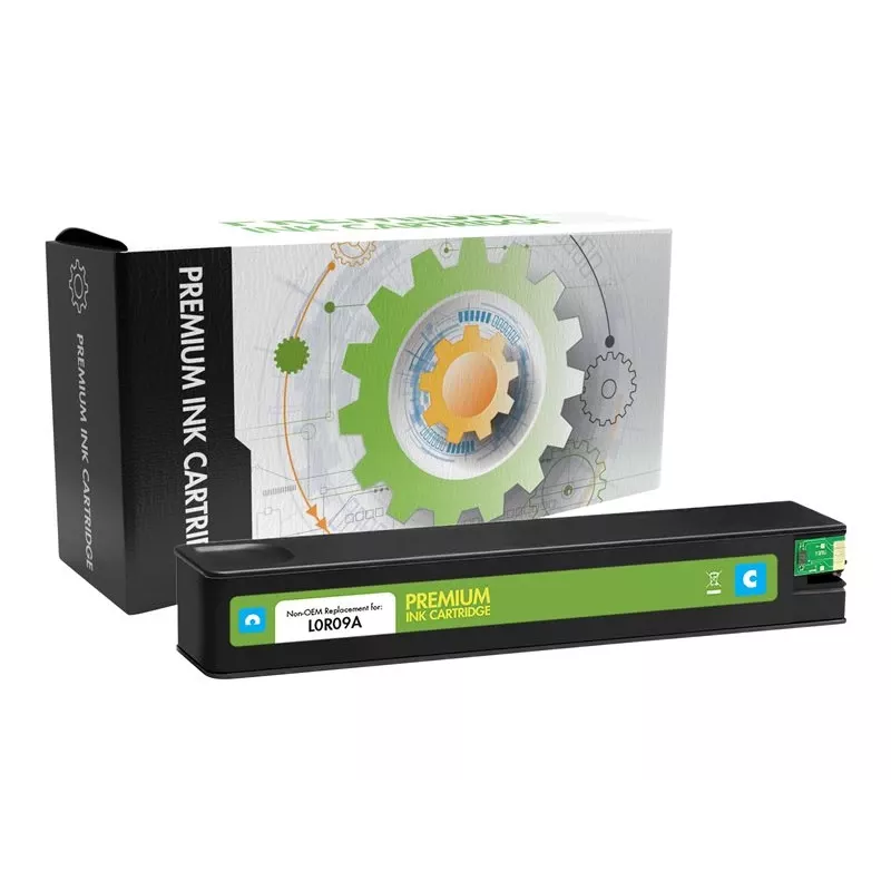 Tinteiro de tinta STATIC compatível com HP 981XL ciano recondicionado 10.000 páginas