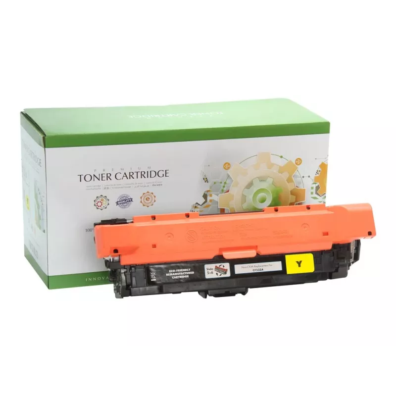 Tinteiro de toner STATIC compatível com HP CF332A amarelo recondicionado 15.000 páginas