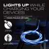 STATIK PowerPivot Pro Cabo LED luminoso USB-C para USB-C 1m preto
