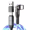 STATIK PowerPivot Pro Cabo LED luminoso USB-C para USB-C 1m preto