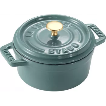 Cocotte redonda mini em ferro fundido STAUB MINI COCOTTE 250 ml, eucalipto