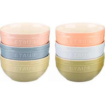 STAUB conjunto de servir com 6 taças mini 12 cm, multicolor