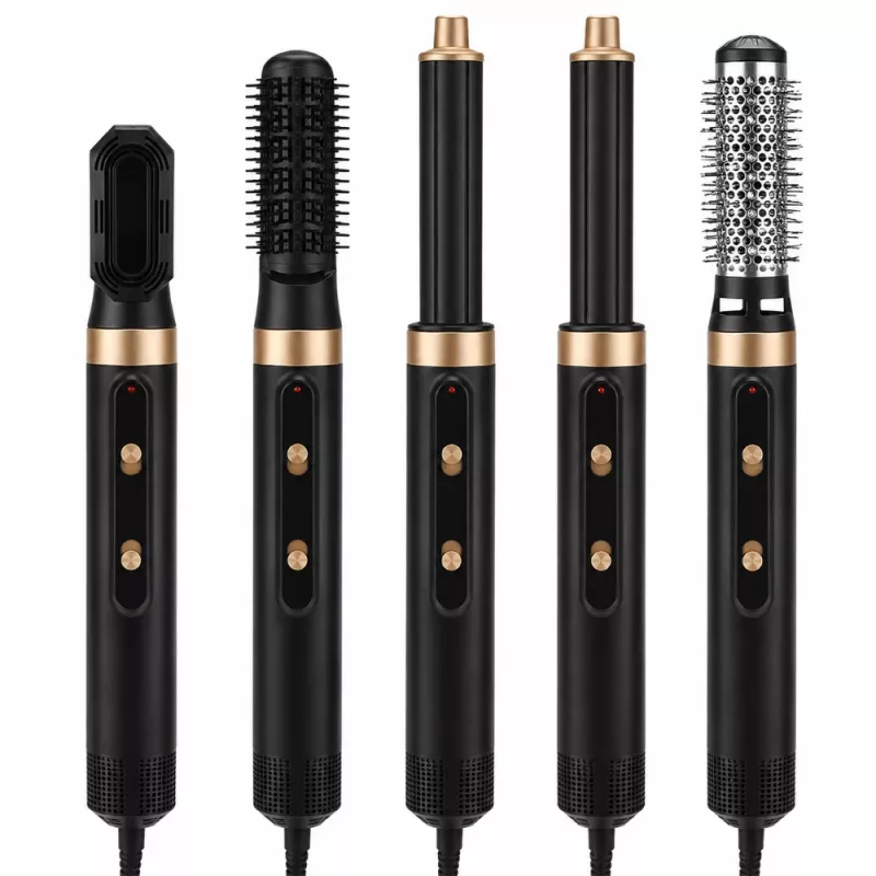 StayBeauty da Extralink M-17934 modelador de ar quente 5 em 1 com tecnologia de iões, 1000W, 5 acessórios, calor e velocidade ajustáveis