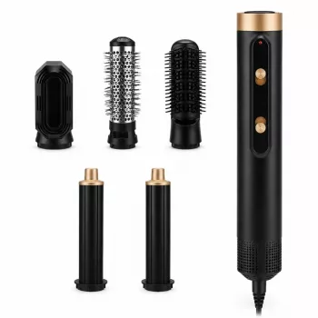 StayBeauty da Extralink M-17934 modelador de ar quente 5 em 1 com tecnologia de iões, 1000W, 5 acessórios, calor e velocidade ajustáveis