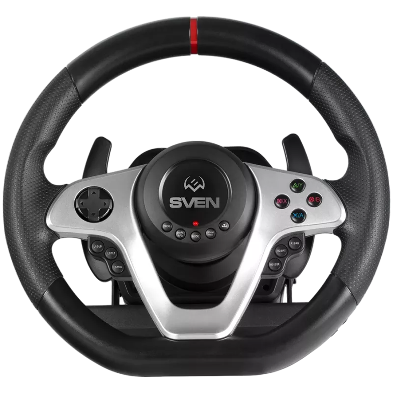 Volante SVEN GC-W1000 com pedais, caixa de velocidades, force feedback, D-Pad, 17 botões, para Xbox One/PS4/PC/X-D-Input