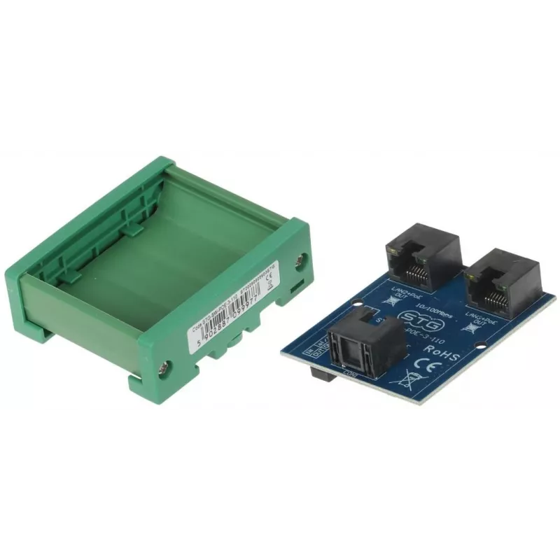 STG STG-SW-POE-3-110 switch PoE / extensor, 2 portas PoE + 1 uplink, 10/100 Mbit/s