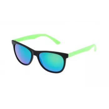 Óculos de sol retangulares de homem STING SS654154U28V - armação preta, lentes cinzentas 56/17/140 mm