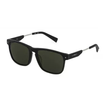 Óculos de sol STING unissexo SST384-550703, armação em acetato, lentes de policarbonato, proteção UV400, 55/16/140 mm