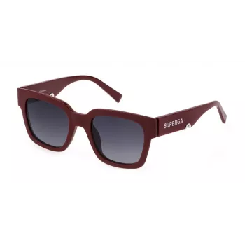 STING SST459-520G96 Óculos de sol unissexo, armação preta, lentes cinzentas, 52 mm