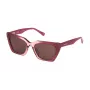 Óculos de sol de mulher STING SST495-550D78 retangulares pretos cinzento degradê 55/19/140 mm UV400