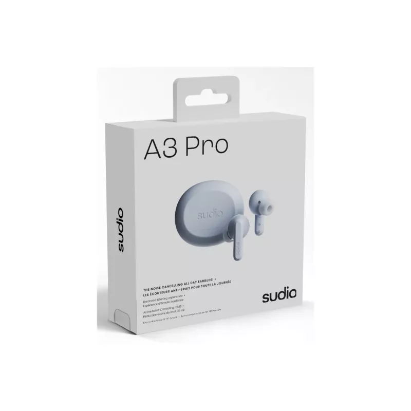 Auscultadores sem fios Sudio A3 Pro, Bluetooth 5.4, Powder Blue