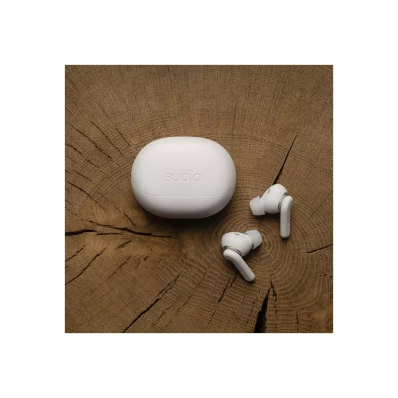 Sudio E4 Pro auriculares sem fios, Bluetooth 6.0, Cloud White