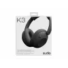 Sudio K3 auriculares over-ear sem fios com ANC híbrido, Bluetooth 5.3, bateria de 60h, Ink Black