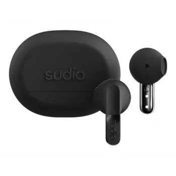 Sudio N3 auriculares Bluetooth sem fios com microfone, Onyx Black