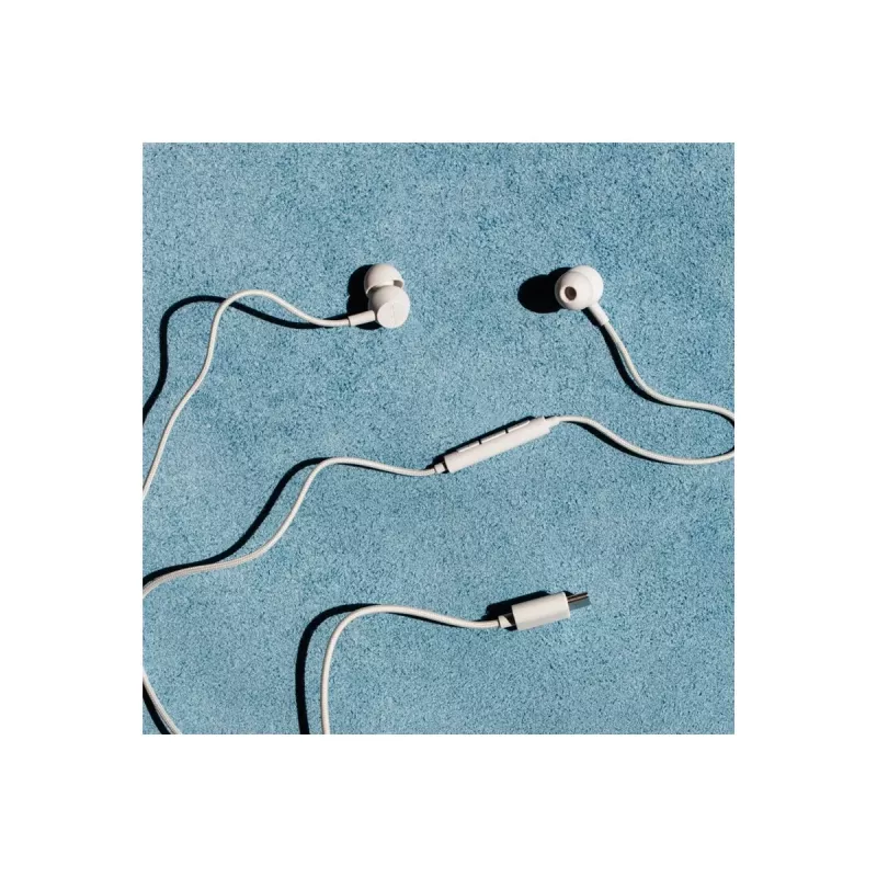 Sudio V3 auriculares true wireless in-ear com estojo de carregamento USB-C, microfones duplos, controlo tátil, resistente a salpicos IPX4, cinzento-branco