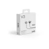 Sudio V3 auriculares true wireless in-ear com estojo de carregamento USB-C, microfones duplos, controlo tátil, resistente a salpicos IPX4, cinzento-branco