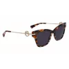 Óculos de sol Longchamp mulher LO737S-239 Havana castanho degradê 52 mm