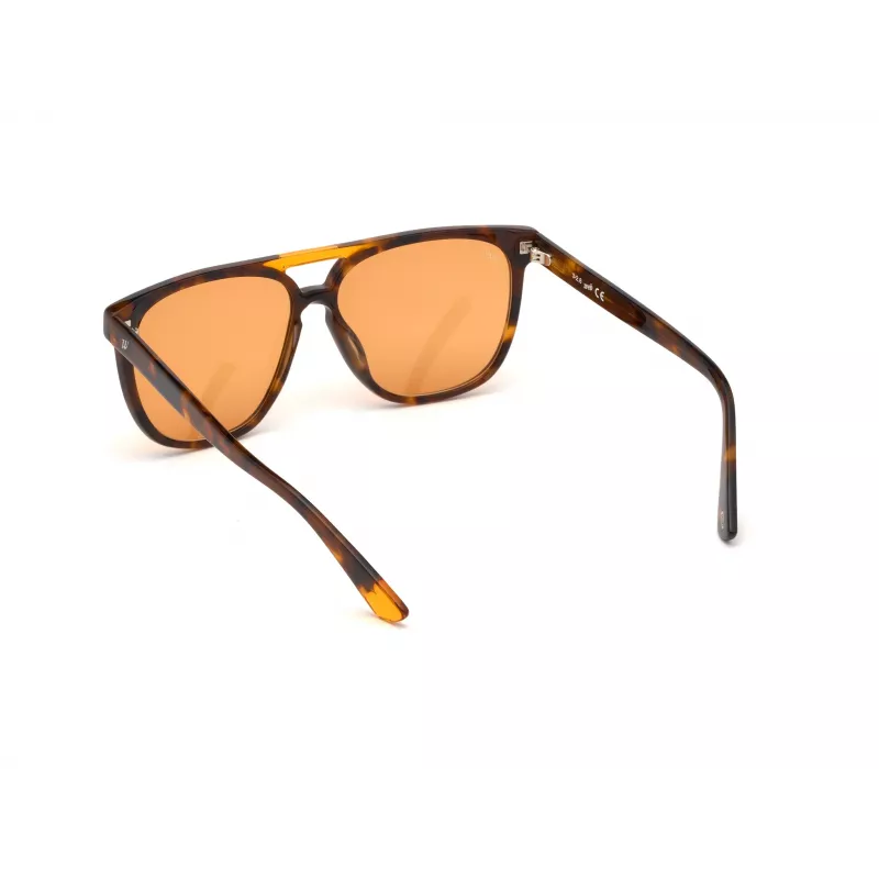 Óculos de sol WEB EYEWEAR unissexo WE0263-5956J quadrados armação de acetato Havana lentes de policarbonato verdes 59/13/145 mm UV400